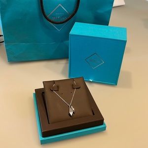 Birks iconic rock silver droplet necklace